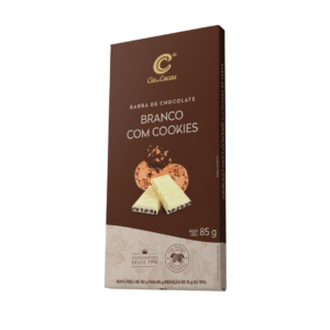 Barra de Chocolate Branco com Cookies 85g