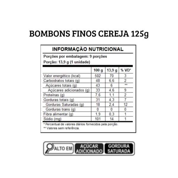 Bombons finos Cereja | 125g - Image 2