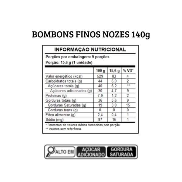 Bombons finos Nozes | 140g - Image 2