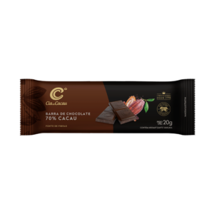 Barra de chocolate 70% cacau 20g