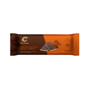 Barra de chocolate meio a meio 20g