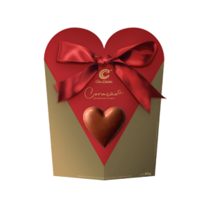 Coração de chocolate ao leite 80g