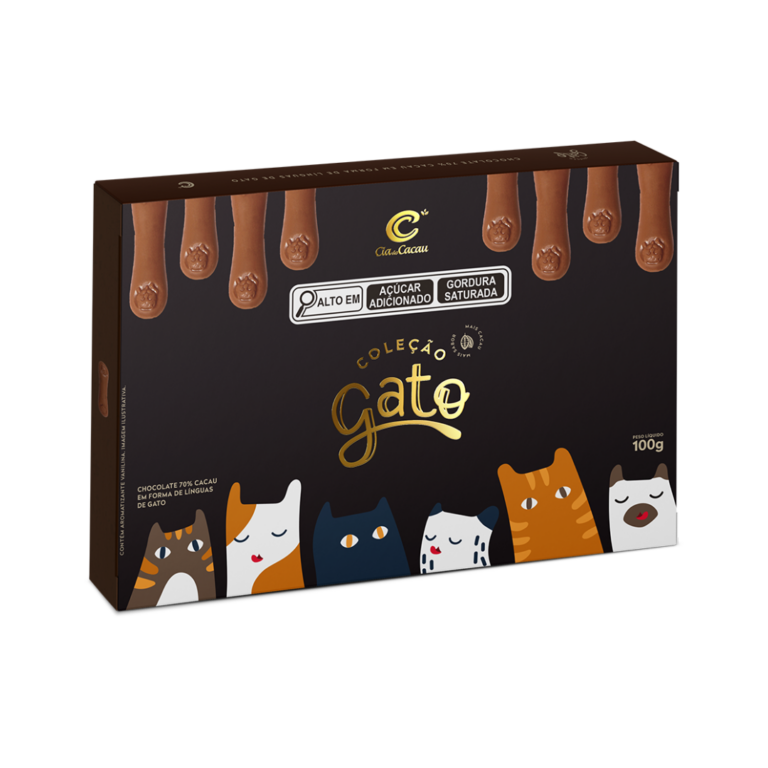 Chocolate 70% cacau Coleção Gato 100g