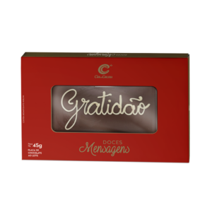 Placa de chocolate ao leite Doces Mensagens 45g