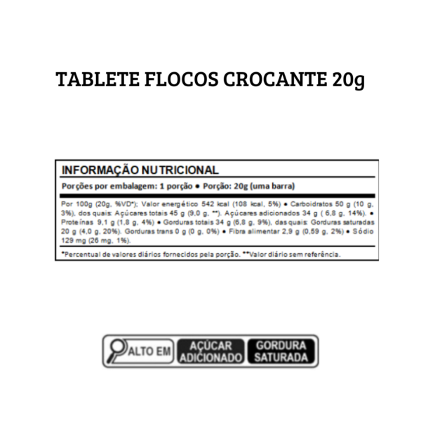 Barra de chocolate crocante 20g - Image 2