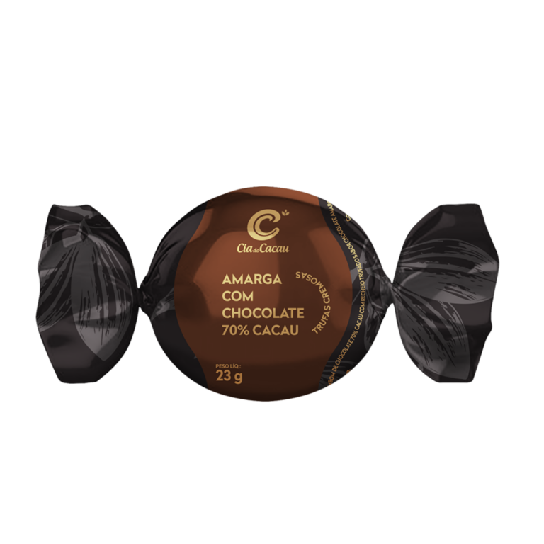 Trufa tradicional 70% cacau 23g